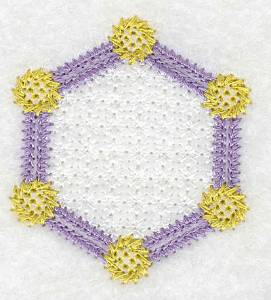 Picture of Hexagon Machine Embroidery Design