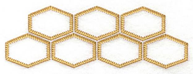 Picture of Honeycomb Machine Embroidery Design
