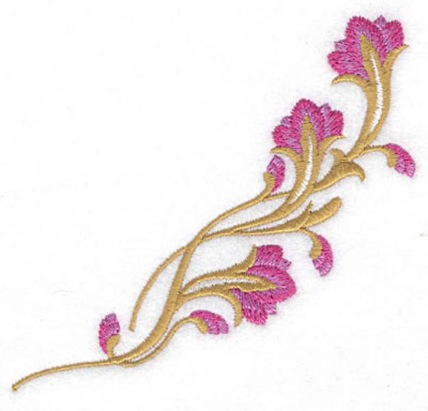 Picture of Floral Branch Machine Embroidery Design
