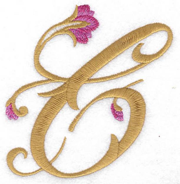 Picture of C Floral Machine Embroidery Design