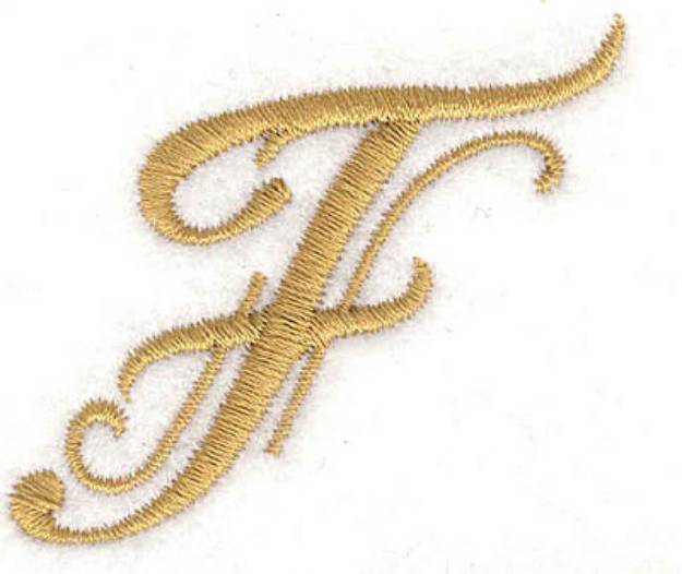 Picture of F Machine Embroidery Design