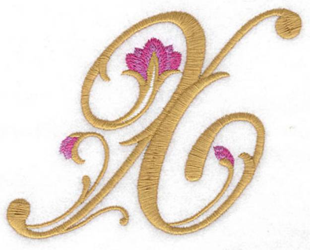 Picture of X Floral Machine Embroidery Design