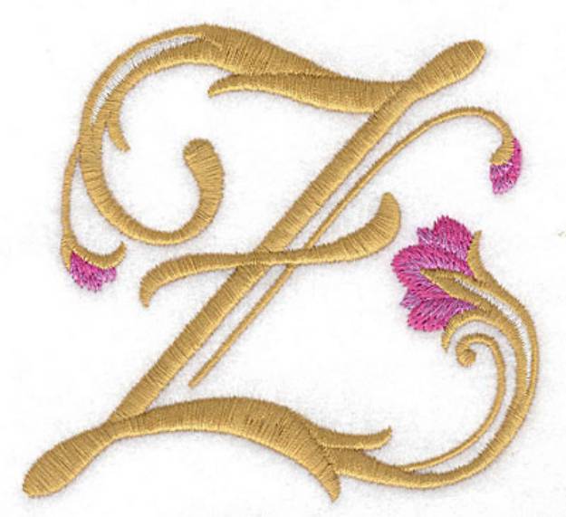 Picture of Z Floral Machine Embroidery Design