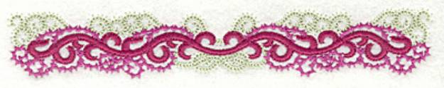 Picture of Curly Swirls Border Machine Embroidery Design