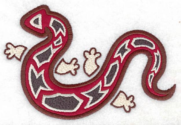 Picture of Gecko B Applique Machine Embroidery Design
