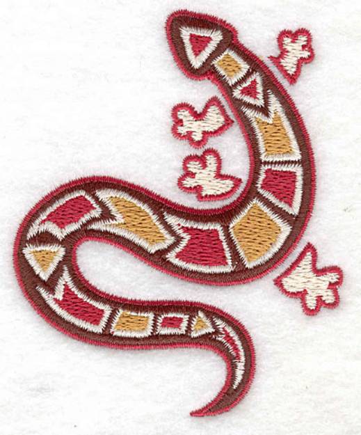 Picture of Gecko C Machine Embroidery Design
