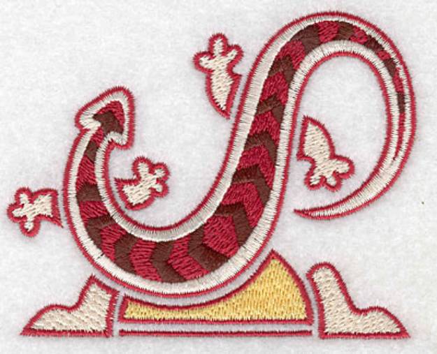 Picture of Gecko D Machine Embroidery Design