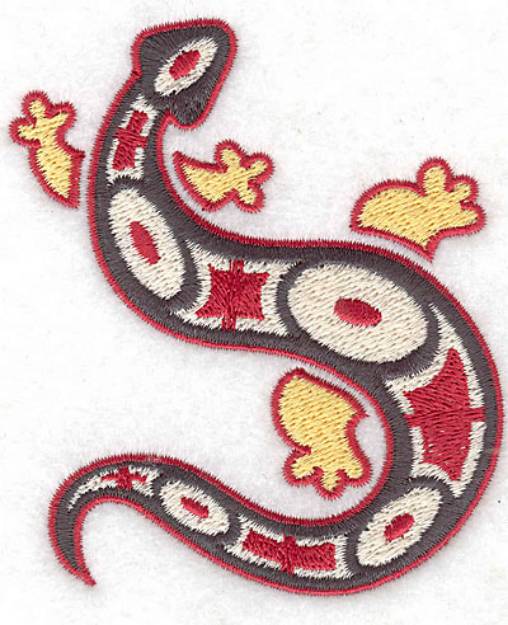 Picture of Gecko F Machine Embroidery Design