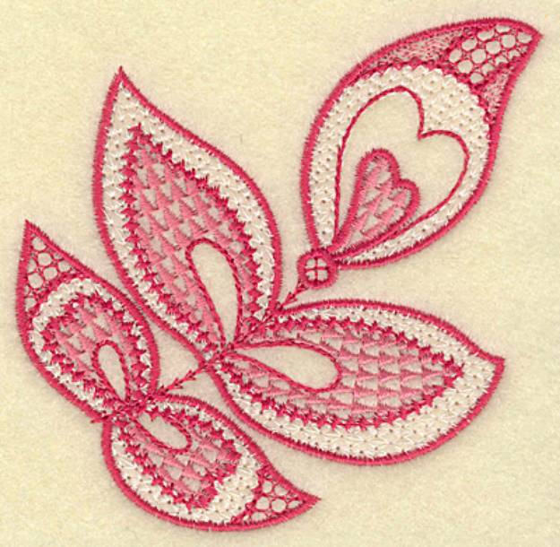 Picture of Leaves And Hearts Machine Embroidery Design