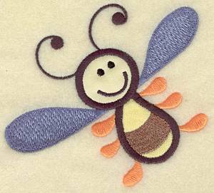 Picture of Bee Double Applique Machine Embroidery Design