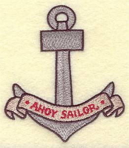 Picture of Ahoy Sailor Machine Embroidery Design