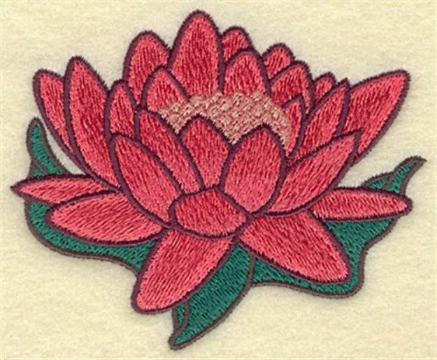 Picture of Water Lily Machine Embroidery Design