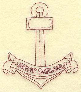 Picture of Anchor Redwork Machine Embroidery Design