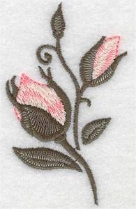 Picture of Rosebuds Machine Embroidery Design