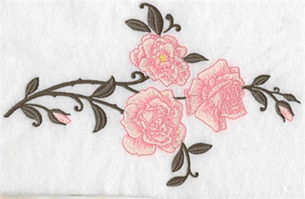 Picture of Three Roses Machine Embroidery Design