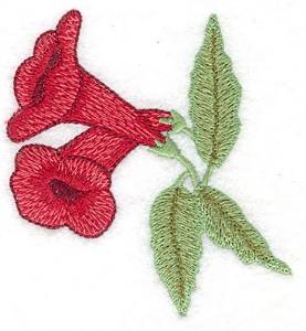 Picture of Trumpet Flower Machine Embroidery Design