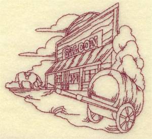 Picture of Saloon Machine Embroidery Design