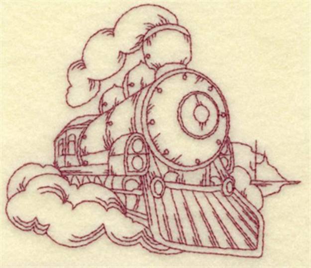 Picture of Locomotive Machine Embroidery Design