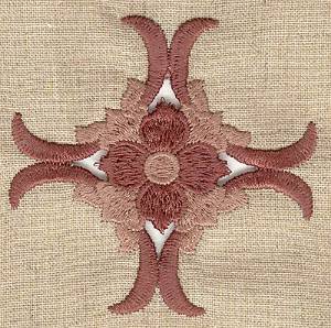Picture of Floral Diamond Cutwork Machine Embroidery Design