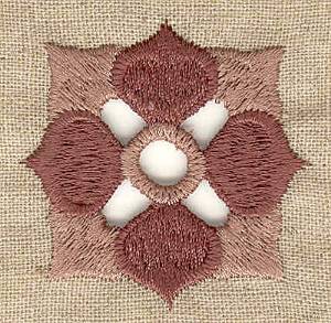 Picture of Floral Square Cutwork Machine Embroidery Design