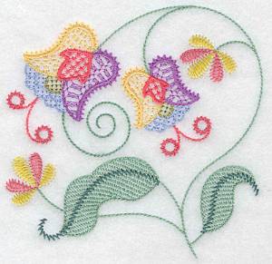 Picture of Floral Motif Machine Embroidery Design