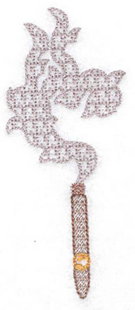 Picture of Mini Cigar & Smoke Machine Embroidery Design