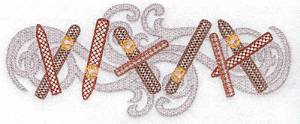Picture of Several Cigars & Smoke Machine Embroidery Design