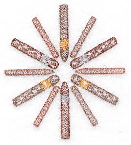 Picture of Circle Of Cigars Machine Embroidery Design
