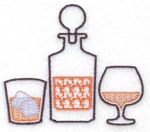 Picture of Decanter & Drinks Machine Embroidery Design