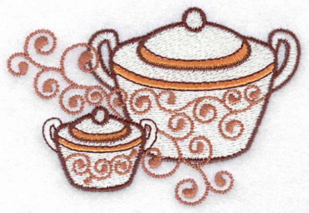 Picture of Sugar bowls Machine Embroidery Design