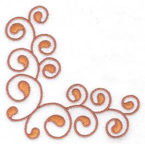 Picture of Corner Swirls Machine Embroidery Design