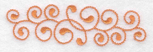 Picture of Horizontal Swirls Machine Embroidery Design