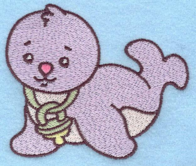 Picture of Baby Seal Machine Embroidery Design