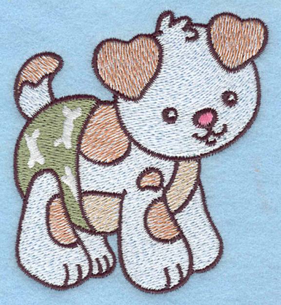 Picture of Baby Puppy Machine Embroidery Design