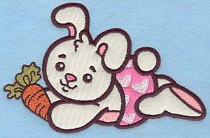 Picture of Baby Bunny Applique Machine Embroidery Design