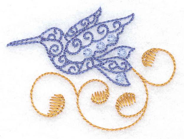 Picture of Hummingbird Mini Machine Embroidery Design