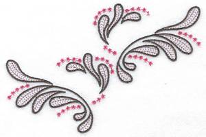 Picture of Splashes & Dots B Machine Embroidery Design