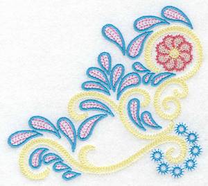 Picture of Flower Swirls & Splashes A Machine Embroidery Design