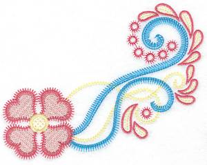 Picture of Floral Swirls B Machine Embroidery Design