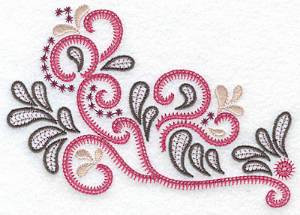 Picture of Decorative Swirls & Splashes A Machine Embroidery Design