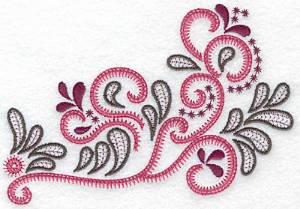 Picture of Decorative Swirls & Splashes B Machine Embroidery Design