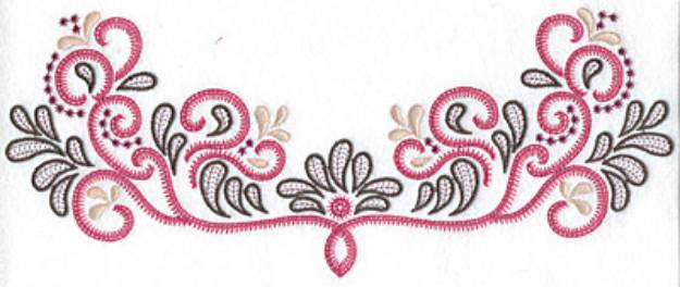 Picture of Teardrop Swirls & Splashes Machine Embroidery Design