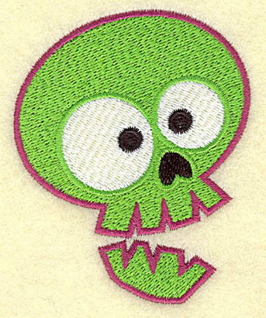 Picture of Spooky Skull Machine Embroidery Design