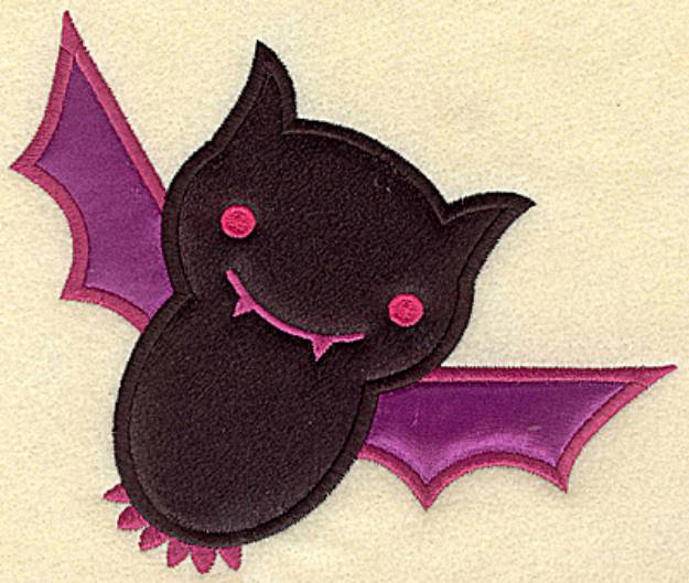Picture of Bat  Double Applique Machine Embroidery Design