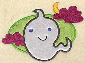 Picture of Ghost  Double Applique Machine Embroidery Design