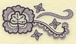 Picture of Flower And Blossoms Machine Embroidery Design