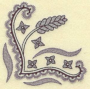 Picture of Wheat And Blossoms Machine Embroidery Design