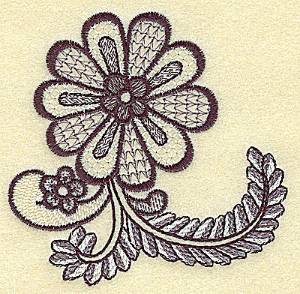 Picture of Flowers And Vines Machine Embroidery Design