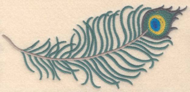 Picture of Feather Horizontal Machine Embroidery Design