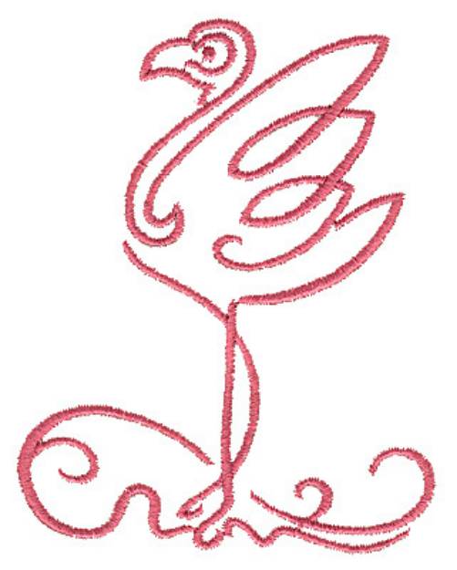 Picture of Flamingo Machine Embroidery Design